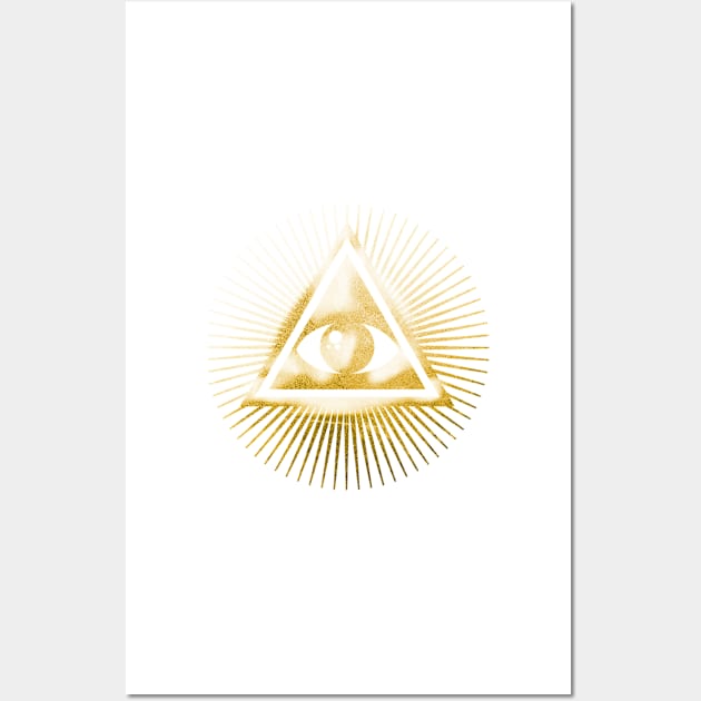 Freemasonry symbol - All seeing eye Wall Art by NxtArt